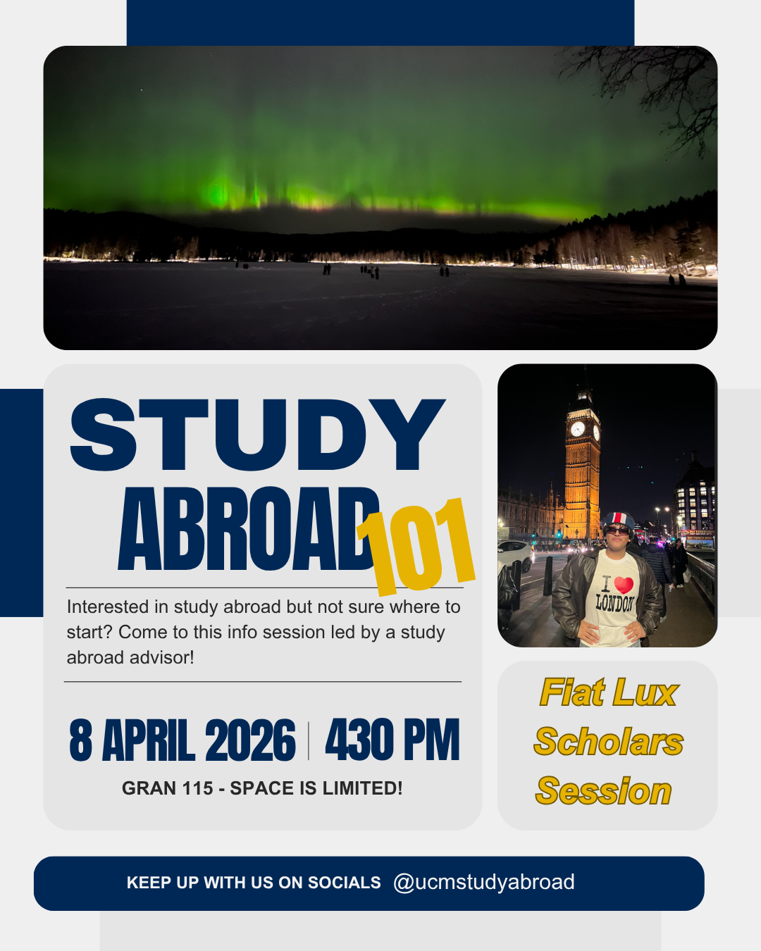 Study Abroad 101 Event flyer