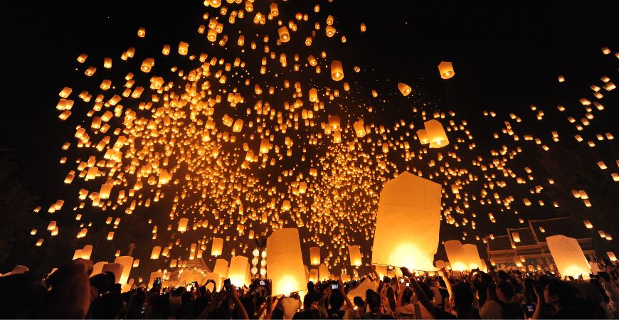 Lantern festival in Thailand