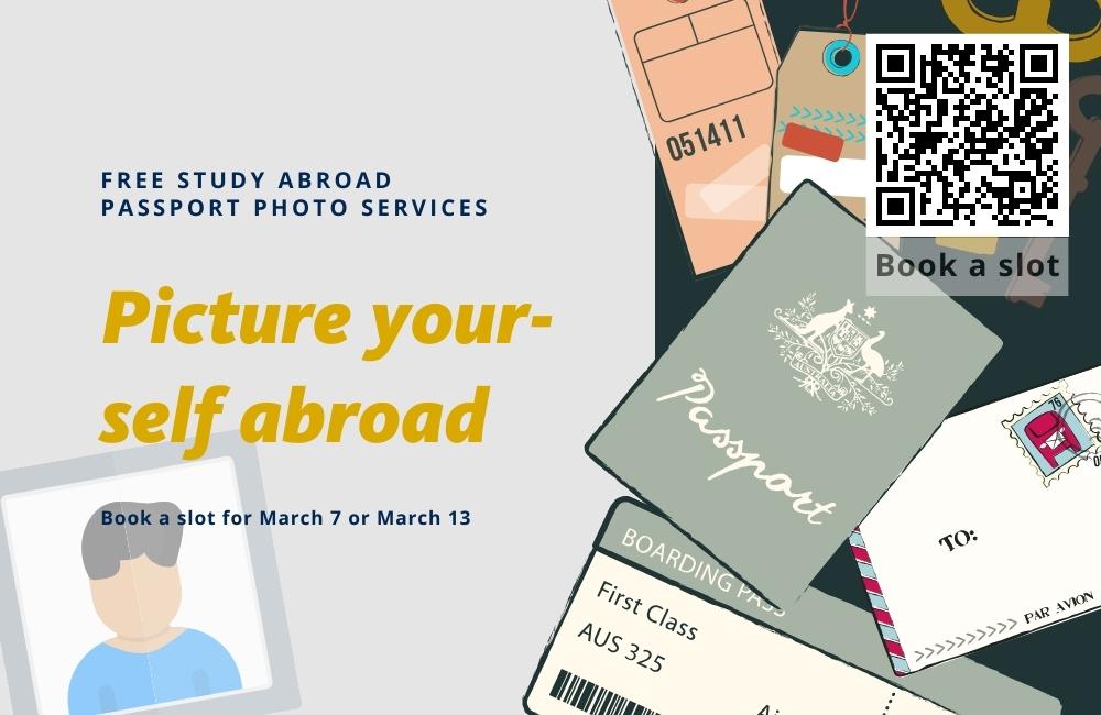 Free Study Abroad Passport Photo Services | Time slots March 7 & 13