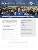 UCEAP Peace Corps Prep Program flyer