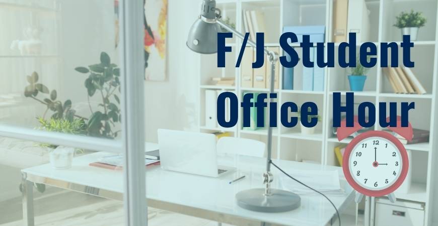 F/J Student Office Hour Header